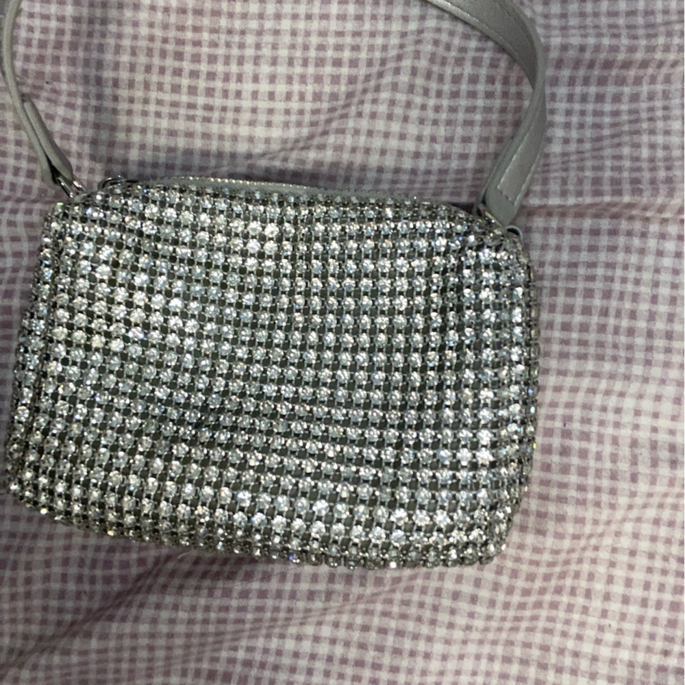 Women’s silver going out bag